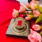 Royal Ruby Stone Adjustable Cocktail Ring - Achyutara