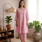 Soft Rose Floral Co-ord Set - Achyutara