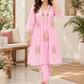 Soft Rose Floral Co-ord Set - Achyutara