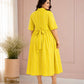Sunshine Stripe Flowy Midi Dress - Achyutara