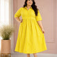 Sunshine Stripe Flowy Midi Dress - Achyutara