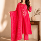 Vibrant Pink Bandhani Printed 3-Piece Kurta Set with Dupatta - Achyutara
