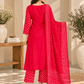 Vibrant Pink Bandhani Printed 3-Piece Kurta Set with Dupatta - Achyutara