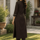 Wine Elegance Embroidered Kurta Set - Achyutara