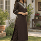 Wine Elegance Embroidered Kurta Set - Achyutara
